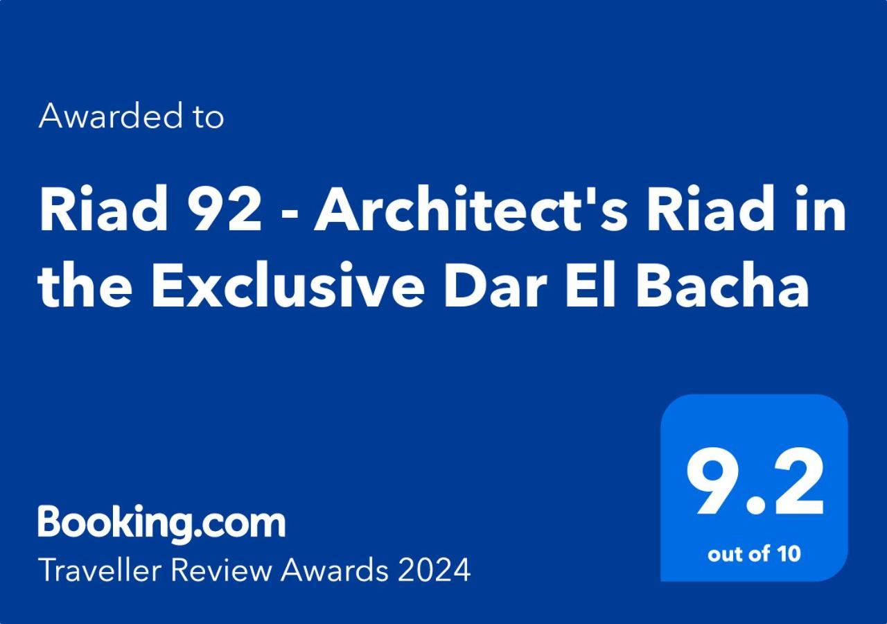Riad 92 - Architect'S Riad In The Exclusive Dar El Bacha Marrakesh Ngoại thất bức ảnh